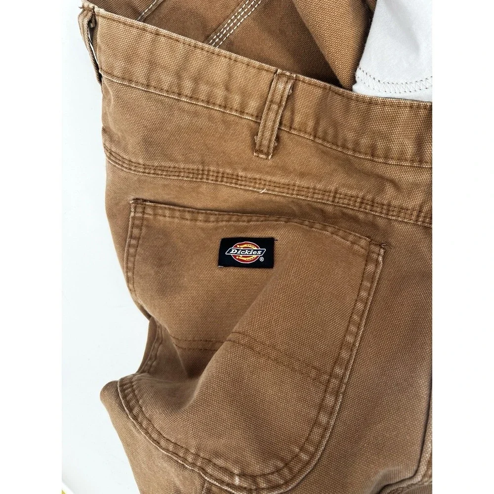 Dickies Men's 40 x 32 Carpenter Pants Brown Duck Canvas Work Utility